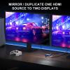 HDMI Splitter 1 in 2 Out 4K, AVIDGRAM HDMI 2 Port Splitter with Auto, Copy, and Fixed Mode for Dual Identical Display, Compatible with Xbox, PS4 Pro, PS5 (Blue) view 2