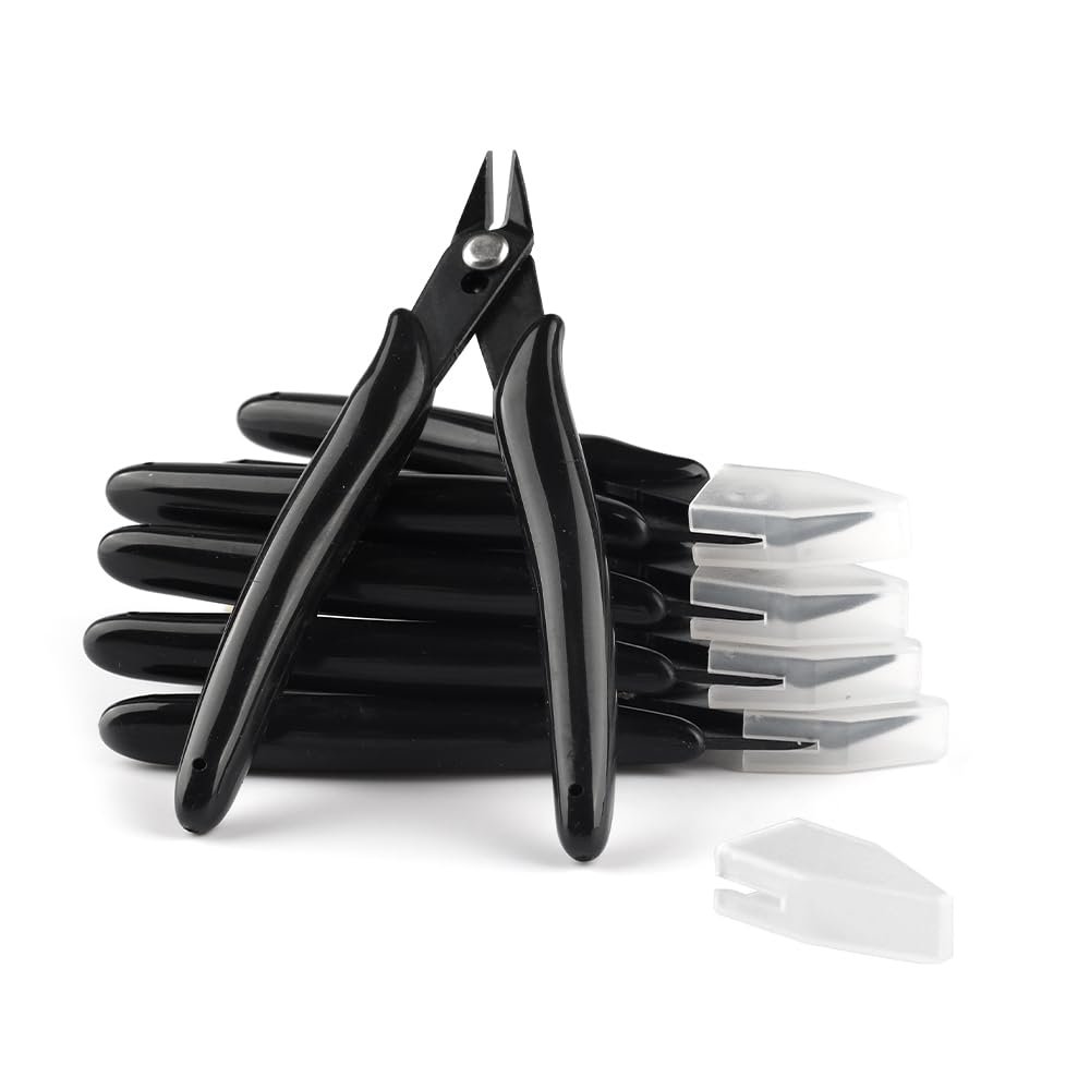 GlamorDove Hair Extension Pliers Keratin Bond Cutting Pliers Wire Flush Cutters Wire Clippers Nippers Hair Extension Tool with an Opening Spring Weft Extensions