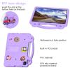 AKABEILA Compatible with Huawei MediaPad T5 10.1/Lenovo Tab M10/Lenovo Tab P10 Tablet Case, Kids Lightweight Shockproof Protective Case with Shoulder Strap & Stand Handle - Light Purple view 3