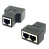 chenyang 2 Pack RJ45 Splitter Adapter Cat6 RJ45 8P8C Socket 1 to 2 Ethernet Network LAN Ethernet Splitter Connector Adapter view 1