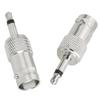 ZZLZX 4PCS Camera Surveillance Adapter All Copper 3.5mm Mono Male to BNC Female Nickel-Plated Dual-Way Connector Suitable for CCTV DVR AV Equipment Closed Circuit Television System view 2