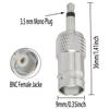 ZZLZX 4PCS Camera Surveillance Adapter All Copper 3.5mm Mono Male to BNC Female Nickel-Plated Dual-Way Connector Suitable for CCTV DVR AV Equipment Closed Circuit Television System view 4