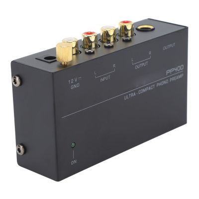 LOCADENCE PR400 Ultra Compact Phono Turntable Preamp, Portable Low Noise Phono Turntable Preamp for Convert Phono Codes Into Line Level Codes