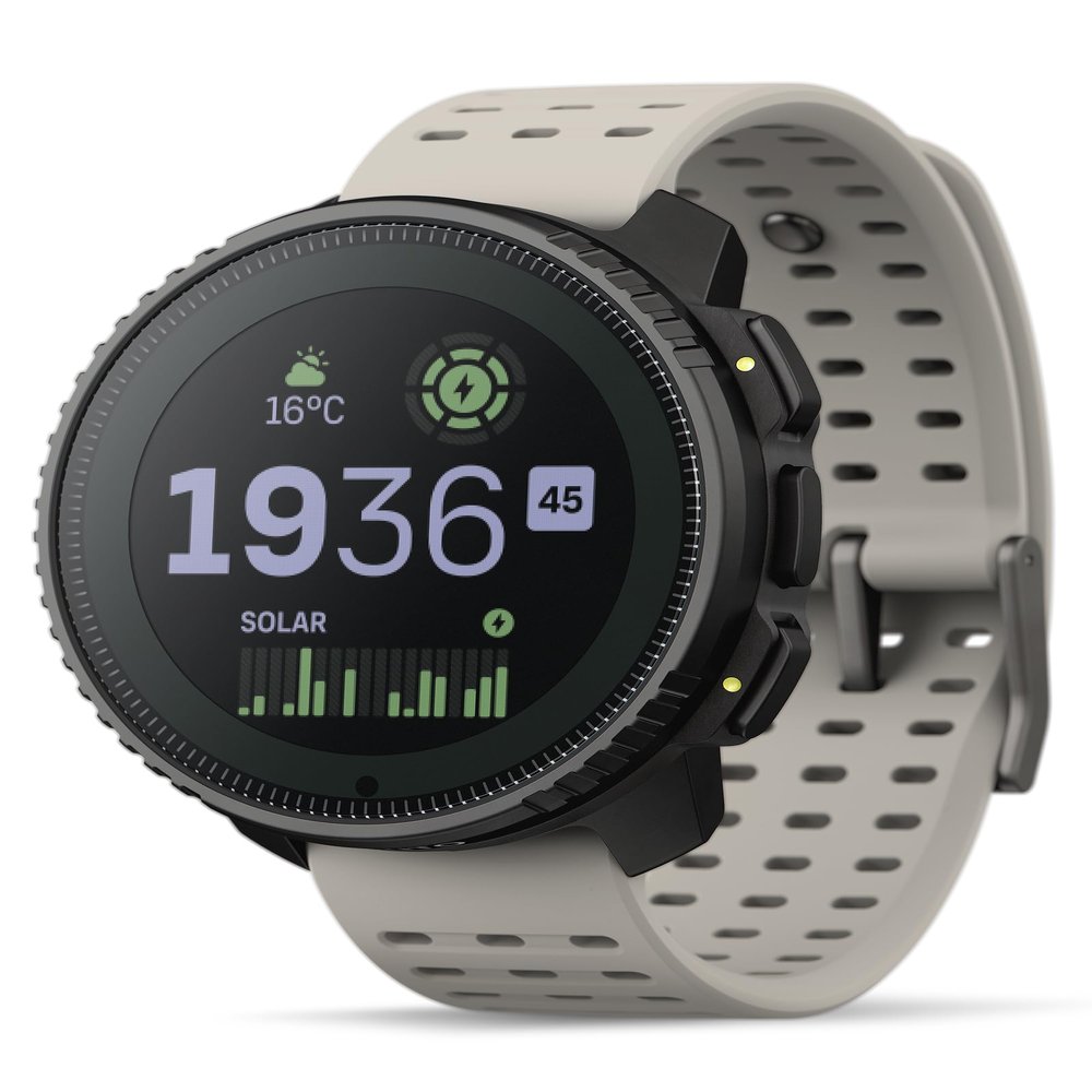 SUUNTO Vertical Solar GPS Adventure Watch, Premium Multisport Watch w/1.4 inch Touchscreen, Free Global Offline Maps, 60-Day Battery Life, Training Records, Heart Rate & Sleep Tracking, Steel Sand