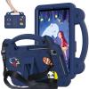 AKABEILA Compatible with Lenovo Tab M10 Plus(3rd Gen) 10.6 (2022)/Huawei MatePad Pro 10.8 (2019/2021)/SE 10.4(2023)/Samsung Tab A8 10.5 Tablet Case, Kids Case with Shoulder Strap - Navy Blue view 1