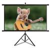 Xnyaizyc Pull Down Projector Screen with Stand, 60"" 72"" Movie Screen Wall Mounted 4K HD Projection Screen 16:9/4:3 Aspect Ratio, Home Cinema Wall or Groun Mountable Screen (Size : 72"" (16:9)) view 1