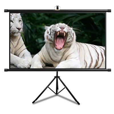 Xnyaizyc Projector Screen 60/72 inch, Projection 4:3/16:9 4K HD Movies Screen for Home Cinema Office Video Game, Projection Screen Indoor Outdoor Wall and Stand Mount (Size : 72"" (4:3))