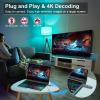 TTQ Wireless HDMI Transmitter and Receiver, Wireless HDMI Extender 4K Supported, Metal Housing, LED Display, 100FT Range, 2.4G&5G, for PC/Laptop/Camera/HDTV/Projector/TV Box view 2