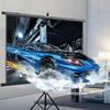 Xnyaizyc Pull Down Projector Screen 60" 72" Portable HD Projection Screen, 4:3 16:9 Ratio for School Office Home Cinema Outdoor Indoor Projector Movies Screens Wall and Stand Mount (Size : 72" (4:3)) view 1