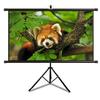 Pull Down Projector Screen with Stand, 60" 72" Wall Mounted 4K HD Projection Screen with 4:3 16:9 Aspect Ratio, for Home Cinema Theater Presentation Education Outdoor Indoor ( Size : 60" (16:9) ) view 1