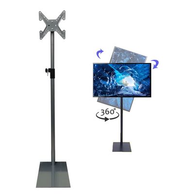 EBAKIN TV Stand Mount fit 12 to 43 inch TV with Safe Lock VESA Stand with Height Adjustable and 360 Degree Swivel Floor TV Stand for Home Office