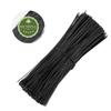 Cabilock 500pcs 6 Inches Wire Ties for Cables Black Plastic Coated Iron Cable Ties for Organizing Reusable for Home Office Garden view 1