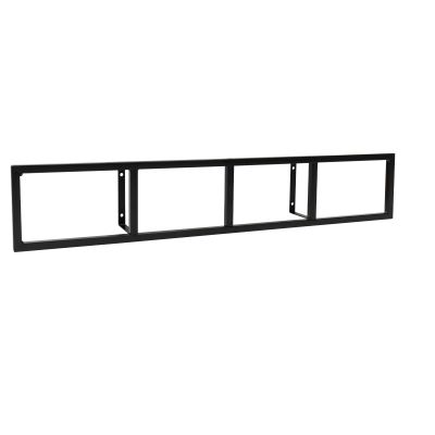 BINELUCOLU CD Storage Rack, Set of 5 34Inch Metal Floating CD Holder Wall Mounted DVD Storage Shelves Cube Storage Shelves Black