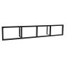 BINELUCOLU CD Storage Rack, Set of 5 34Inch Metal Floating CD Holder Wall Mounted DVD Storage Shelves Cube Storage Shelves Black view 1