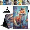 BWOOLL Case for All-New Amazon Fire HD 10 & HD 10 Plus Tablet 10.1" (13th/11th Generation, 2023/2021 Release), Slim PU Leather Stand Cover with Auto Wake/Sleep, Fox and Butterfly view 1
