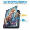 BWOOLL Case for All-New Amazon Fire HD 10 & HD 10 Plus Tablet 10.1" (13th/11th Generation, 2023/2021 Release), Slim PU Leather Stand Cover with Auto Wake/Sleep, Fox and Butterfly view 3