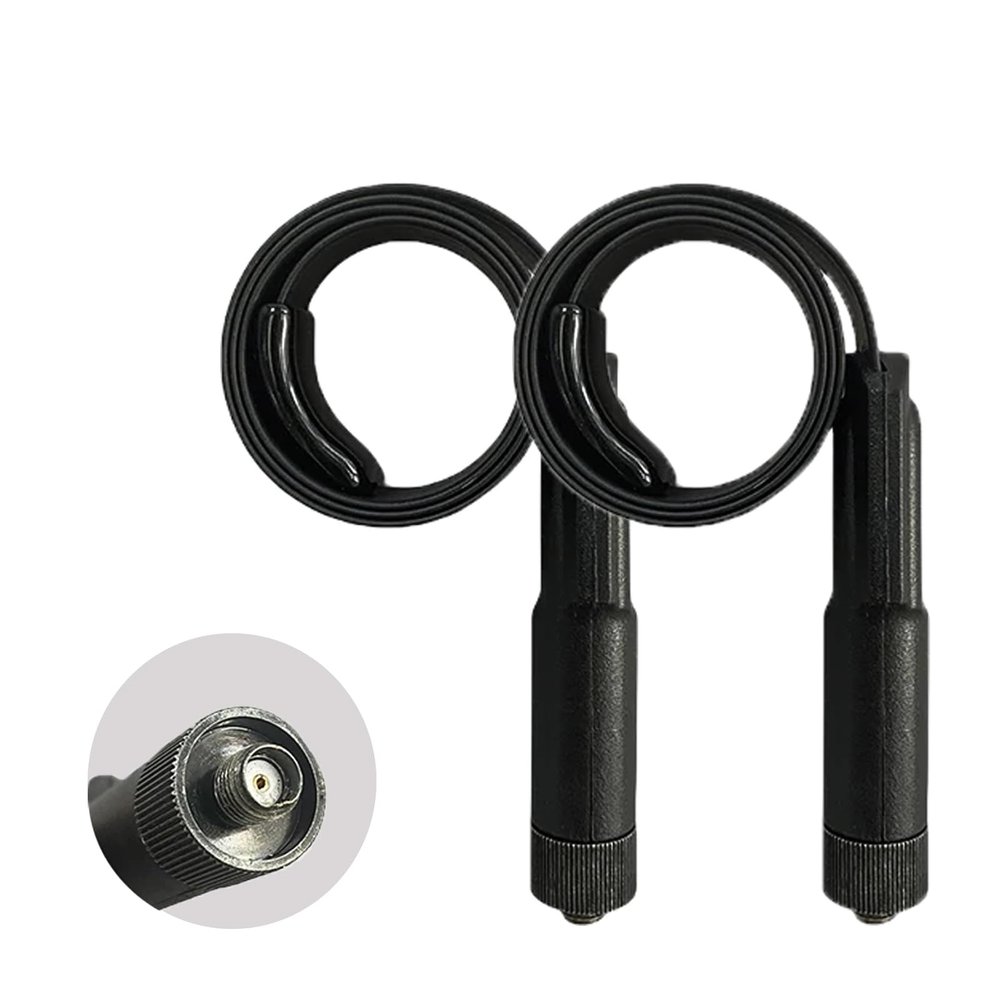 2 Packs Tactical Antenna Tape Measure SMA-Female for BAOFENG BF-F8HP Two Way Radio Dual Band Flexible Antenna Compatible with UV-K5 Walkie Talkie Accessories