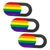 BUTIFULSIC 3pcs Webcam Cover Slide Privacy Rainbow Stripe for Laptop Tablet Camera Cover for Enhanced Security and Fun Functionality view 1