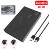 Hubceuo 3.5 Inch HDD Enclosure USB 3.0 to SATA Hard Drive Case SSD Enclosure External Solid State Hard Drive Disk Box-US Plug Easy to Use, Black, 500406294A2 view 2