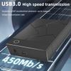 Hubceuo 3.5 Inch HDD Enclosure USB 3.0 to SATA Hard Drive Case SSD Enclosure External Solid State Hard Drive Disk Box-US Plug Easy to Use, Black, 500406294A2 view 4