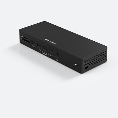 Generic Type-C USB Hub Docking Stations with Dual DP and Dual HDMI Multi-Display Converter - Simultaneous or Extended Display for Laptops, Black