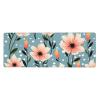 NONHAI Large Gaming Mousepad with Non-Slip Rubber Base Extended Laptop Desk Pad 31.5x11.8inch Long Computer Keyboard MouseMat Polka Dots Flowers Mousepad for Home Office Work view 1