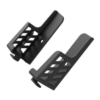 BUTIFULSIC 1pc Dual-Slot Tablet and Mobile Phone Stand Black Versatile Holder for Desk Bed and Travel Sturdy Material Viewing Angle