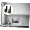 BUTIFULSIC 1pc Dual-Slot Tablet and Mobile Phone Stand Black Versatile Holder for Desk Bed and Travel Sturdy Material Viewing Angle view 3