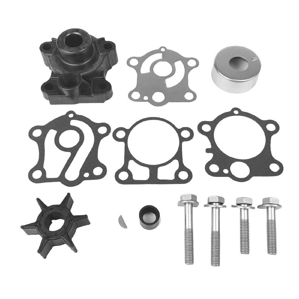 6J8-W0078-01-00 Water Pump Impeller Repair Kit with Housing for Yamaha 2-Stroke Outboard 25 30 HP Boat Motor Engine Parts Replacement Sierra 18-3430 6J8-W0078-A1-00 6J8-W0078-A2-00 6J8-W0078-00-00