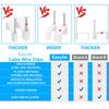 1000 Pcs 8mm Cable Clips Nail in Cable Clips Flat Ethernet Cable Wall Clips Cable Tacks Coax Cable Clip Speaker Wire Clips Cable Nails for Cords Cat5/Cat5e/Cat6/Cat7 RJ45 Cord Clips view 3