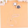 Angoily 2pcs Neck Hanging Headset Sports Earphones with Mic Aural Earphone for Workout Comfortable Fit for Daily Use view 4