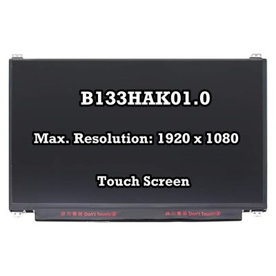 13.3 inch FHD 1920x1080 IPS LED LCD Display Touch Screen Compatible with B133HAK01.0 Digitizer Assembly Replacement (B133UAK01.0)