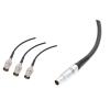 HangTon 0B 4 Pin to 3 X BNC Female Adapter Cable for Microphone Preamplifier Accelerometer Sound Vibration Measurement 50cm view 1