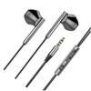 Angoily 2pcs Metal in-Ear Earbud Heavy Bass Wired Gaming Earphone for Music Videos and Gaming Compatible Devices Black view 1