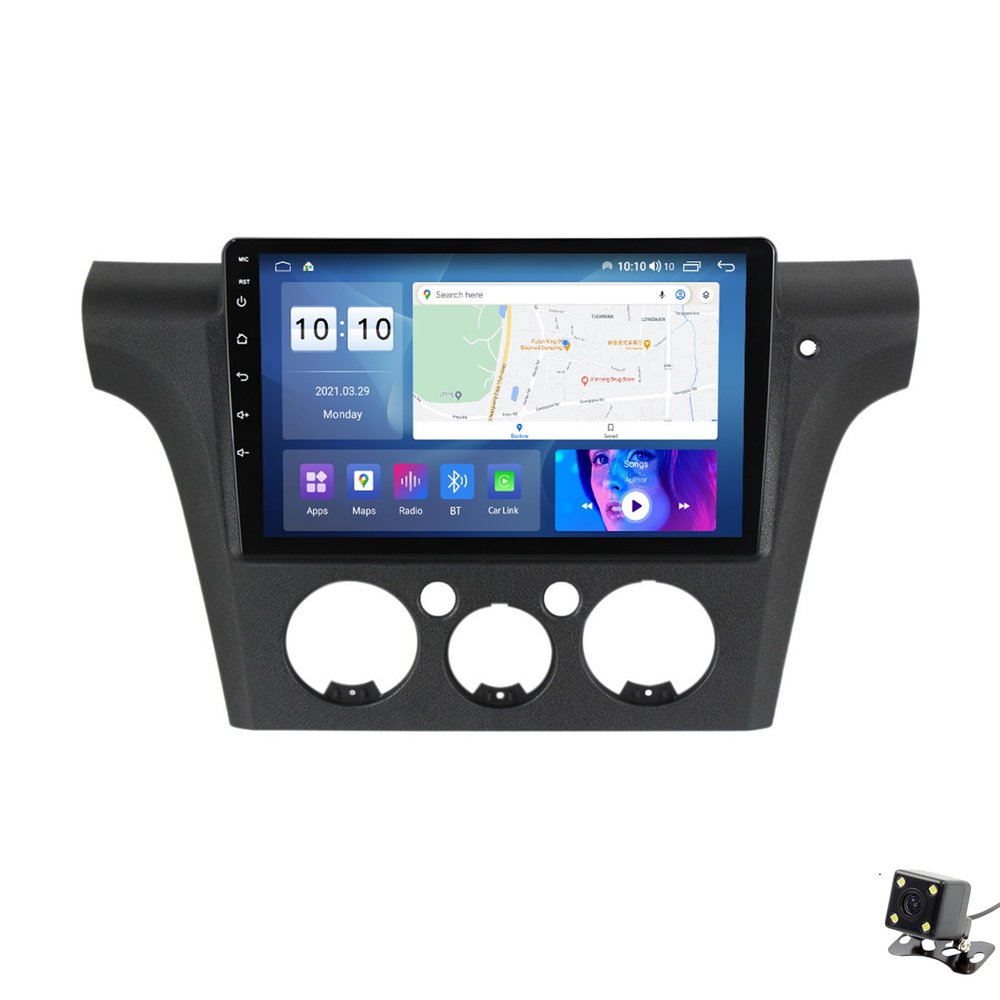 ADMLZQQ Car Stereo 10.2" Android 12 Double Din Bluetooth Autoradio for Mitsubishi Outlander 2001-2005,Touchscreen Radio with GPS Car-Play Bluetooth SWC Backup Camera 5G WiFi AM/FM,M500s