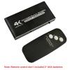 HD Switcher Box with Remote Control, 3 Port 4K HD2.0 Switcher for Gaming Consoles, DVD Player view 3