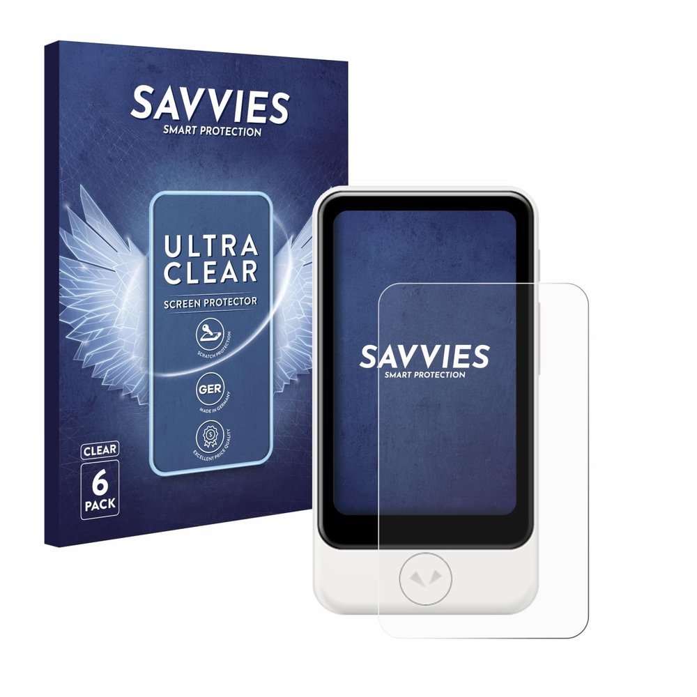 savvies 6 Pack Screen Protector Compatible with Pocketalk Plus Protection Film Clear