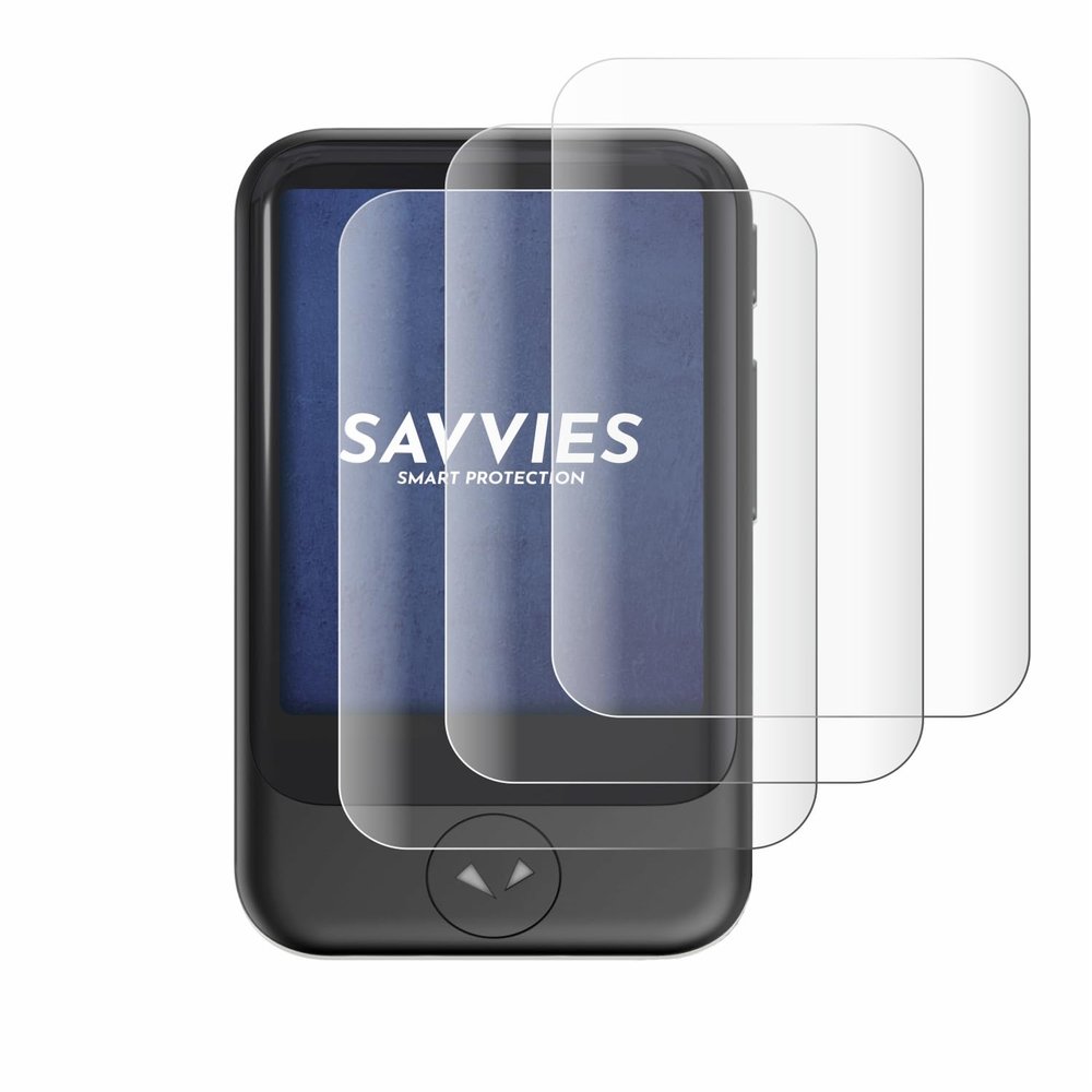 savvies 4x Full-Screen Protection Film compatible with Pocketalk S Full Cover Screen Protector 3D Curved [Edge to Edge, Scratch Proof, Ultra Clear]
