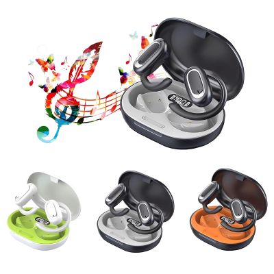 2024 Latest 3D Surround Sound Open Ows Bluetooth Headset, Running Fitness Open Ear Wireless Hanging Headphones Bluetooth Fit Earbuds That Don't Fall Out, Out of Ear Earbuds Open Back Headset (Blue)