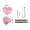 Kitchen Cabient Knobs,Furniture Drawer Handle,6pcs Heart Shape Knobs Ceramic Knob Pull Cute Sweet Handles for Kids Children's Drawer Cabinet Door Cupboard Bedroom Home DIY Lovely Heart with 2 Kinds Sc view 3