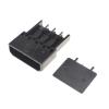 10-100Kts Molex 5.08mm Pitch Black 4Pin IDE Female One-Piece Nylon Shell Plug 4PIn Power Connector with Terminals (Size : 20Sets) view 2