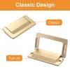 Kitchen Cabient Knobs,Furniture Drawer Handle,4PCS Flush Ring Hidden Pull Handles, Zinc Alloy Cabinet Drawer Handle, Invisible Door Knob for Cupboard Drawer Wardrobe with Screws ( Color : Matte Gold ) view 3