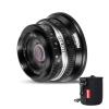 Pergear 25mm F1.7 Large Aperture Manual Lens for FX Mount Cameras, Compatible with Fuji APS-C Cameras X-T3 X-H1 X-Pro2 X-E3 X-T1 X-T2 X-T4 X-T5 X-T10 X-T20 X-T200 XS10 X-A2 X-E2 (Black) view 1