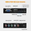 CHICHIYANG HDMI to RGB Converter with DC 5V Power Adapter Durable Plug and Play HDMI to YPhPr VGA Scaler Converter view 3