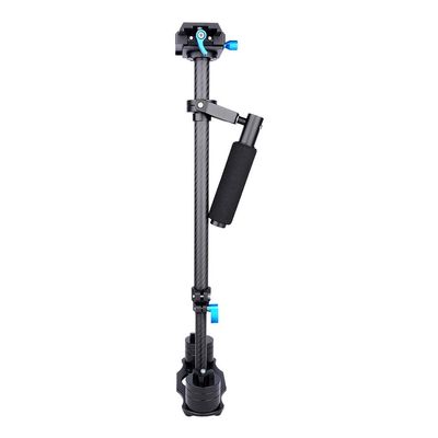 Carbon Fiber Handheld Stabilizer with Quick Release Plate, Perfect for DSLR Cameras for Improved Shooting Stability (Black)