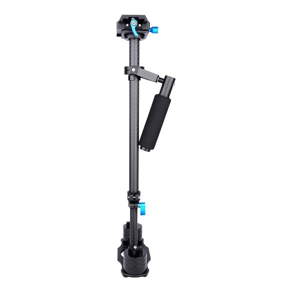 Carbon Fiber Handheld Stabilizer with Quick Release Plate, Perfect for DSLR Cameras for Improved Shooting Stability (Black)