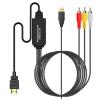CHICHIYANG Plug and Play AV to HDMI Signal Converter, Portable AV to HDMI Adapter Cable view 2
