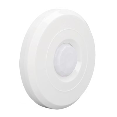 Indoor Motion Sensor, 12V Ceiling Mounted Infrared Motion Sensor, Wide Range, Multiple Alarm Modes, ABS Material for Neighborhood, Motion Detectors