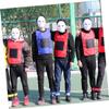 BESPORTBLE Adjustable Tie Ropes for Kids 3-Leg Ropes Legged Race Band Nylon Straps Random Color view 2