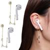 18k Gold Earrings for Airpod Anti Lost Earring Strap for Airpods Anti Lost Strap for Airpods Pro, Wireless Earhooks Earbuds Earphone Holder Connector, Compatible with Airpods 1 2 3 pro view 1